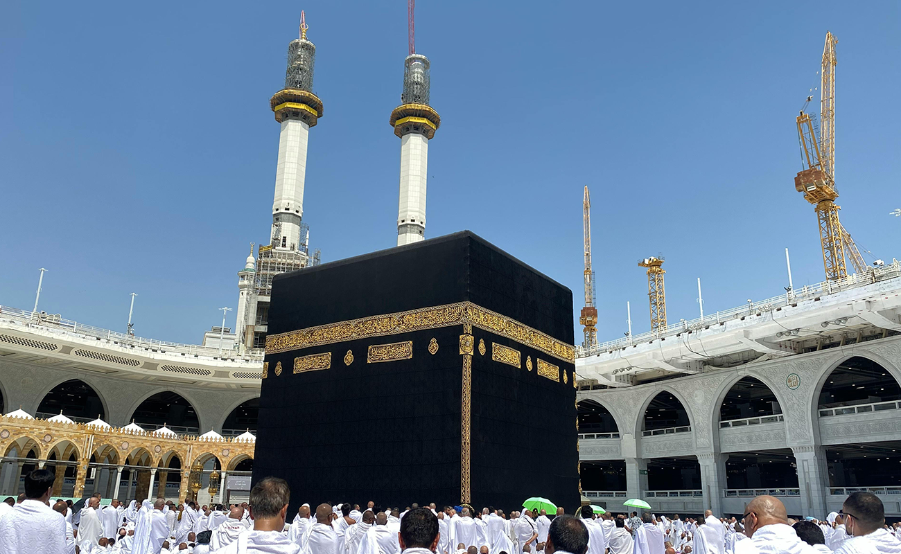 Spiritual gathering in mosque
